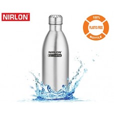 Deals, Discounts & Offers on Home & Kitchen - Nirlon Stainless Steel Water Bottle 1 Litre Silver at Flat 58% OFF