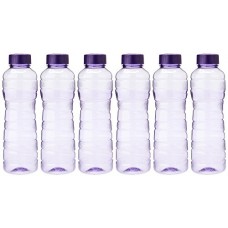Deals, Discounts & Offers on Home & Kitchen - Princeware Victoria PET Fridge Bottle, 975 ml, Set of 6, Violet