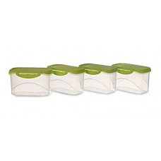 Deals, Discounts & Offers on Home & Kitchen - All Time Plastics Delite Container Set, 750ml, Set of 4, Green