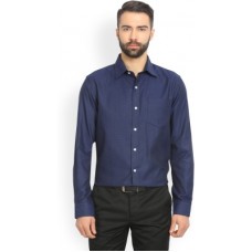 Deals, Discounts & Offers on Men - Arrow Men's Solid Casual Dark Blue Shirt Size 40