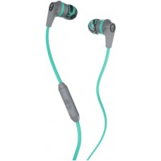 Deals, Discounts & Offers on Headphones - Skullcandy S2IKJY-528 Wired Headset with Mic(Gray Mint, In the Ear)