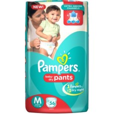 Deals, Discounts & Offers on Baby Care - Pampers Pants Diapers - M(56 Pieces)