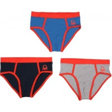 Deals, Discounts & Offers on Baby & Kids - [Size: 11 - 12 Years] United Colors of Benetton Brief For Boys(Blue Pack of 3)