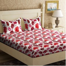 Deals, Discounts & Offers on  - IWS 104 TC Cotton Double Printed Bedsheets