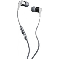 Deals, Discounts & Offers on Headphones - Skullcandy S2IKY-K610 Ink'd Wired Headset with Mic(Grey, In the Ear)