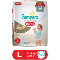 Deals, Discounts & Offers on Baby Care - Pampers Pampers Premium Care Pants Diapers - L (38 Pieces)
