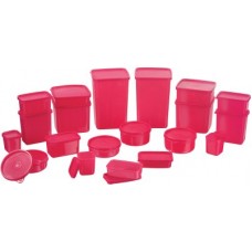 Deals, Discounts & Offers on Kitchen Containers - MasterCook - 2000 ml, 1200 ml, 600 ml, 400 ml, 200 ml, 300 ml, 100 ml, 500 ml, 250 ml, 100 ml Polypropylene Multi-purpose Storage Container(Pack of 21, Green)