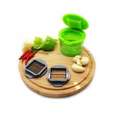 Deals, Discounts & Offers on  - Home Belle Green ABS Plastic Garlic Chopper with 2 Different Blades