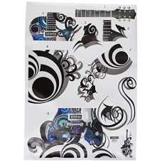 Deals, Discounts & Offers on  - Decals Design Guitar Passion PVC Vinyl Wall Decal (70 cm x 50 cm x 70 cm, Multicolour)