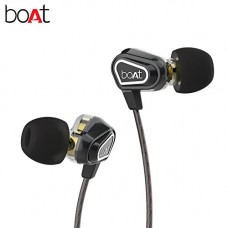 Deals, Discounts & Offers on  - boAt Nirvanaa Duo Dual Drivers In-Ear Earphones with In-Line Microphone (Black)