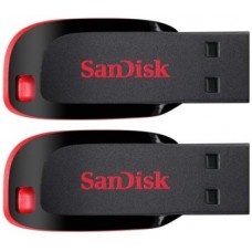 Deals, Discounts & Offers on Storage - SanDisk Cruzer Blade Pack of 2 16 GB Pen Drive(Red, Black)