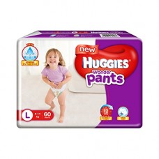 Deals, Discounts & Offers on  - Huggies Wonder Pants Large Size Diapers (60 Count)