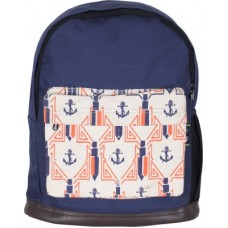 Deals, Discounts & Offers on Backpacks - Kanvas Katha Fashion Canvas Printed 15 L Backpack (Blue)