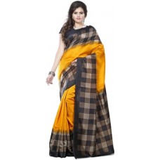 Deals, Discounts & Offers on Women - [Rs. 31 Back] Saara Solid, Geometric Print, Printed Daily Wear Cotton, Silk Saree(Multicolor)