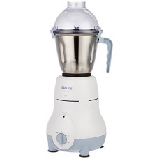 Deals, Discounts & Offers on Home & Kitchen - Philips HL1643/04 600-Watt Simply Silent Vertical Mixer Grinder with 3 Jars (White/Grey)