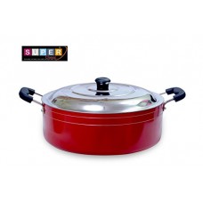 Deals, Discounts & Offers on Home & Kitchen - Super Classic 2.6mm Aluminium Non Stick Casserole Cookware, 20 cm, 2.6 Litre, Red Color