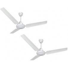 Deals, Discounts & Offers on Home Appliances - Sameer Gati pack of 2 white 3 Blade Ceiling Fan(Red)