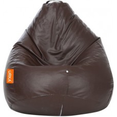 Deals, Discounts & Offers on Furniture - ORKA XL Bean Bag Cover (Without Beans)(Brown)