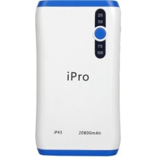 Deals, Discounts & Offers on Power Banks - Ipro 20800 MAH Power Bank (IP 43, Lithium - ion)(Blue, Lithium-ion)