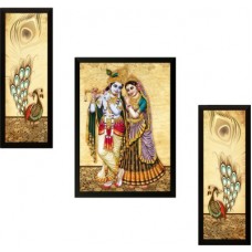 Deals, Discounts & Offers on Home Decor & Festive Needs - SAF Radha Krishna Ink Painting(13 inch x 19 inch)
