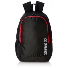 Deals, Discounts & Offers on  -  DURAPACK Metro Uno 22 Ltrs Black/Red Casual Backpack (MUBLRD)