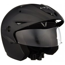 Deals, Discounts & Offers on  - Vega Cruiser CR-W/P-DK-M Open Face Helmet with Peak (Dull Black, M)