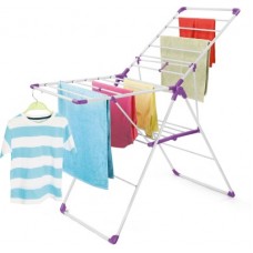 Deals, Discounts & Offers on  - Bonita Tubello Steel Floor Cloth Dryer Stand(Purple, White)