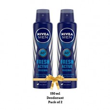 Deals, Discounts & Offers on Personal Care Appliances -  Nivea Fresh Active Original 48 Hours Deodorant, 150ml (Pack of 2)