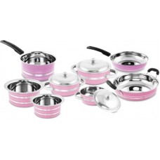 Deals, Discounts & Offers on Cookware - Classic Essential Induction Bottom Cookware Set(Stainless Steel, 14 - Piece)