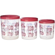 Deals, Discounts & Offers on Home & Kitchen -  Princeware Twister Package Container, Set of 3, Pink