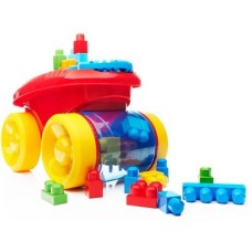 Deals, Discounts & Offers on Toys & Games - Mega Bloks First Builders Block Scooping Wagon Building Set, Red(Multicolor)