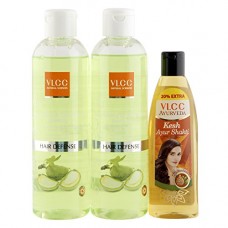 Deals, Discounts & Offers on Personal Care Appliances - VLCC Silk Shine Shampoo (Buy 1 Get 1) and Ayurveda Hair Oil Combo