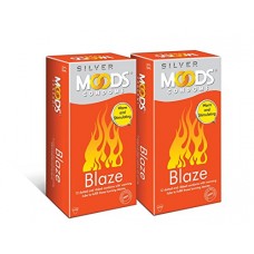 Deals, Discounts & Offers on Sexual Welness - Moods Silver Blaze Condom, 12 Count (Pack of 2)