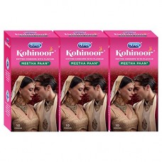 Deals, Discounts & Offers on Sexual Welness - Durex Kohinoor Condoms - 10 Count (Pack of 3, Meetha Pan)