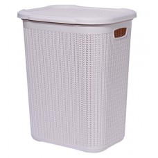 Deals, Discounts & Offers on  - All Time Cresta Knit 50 Ltr Laundry Basket with Lid