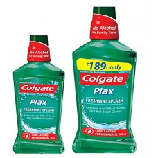 Deals, Discounts & Offers on Personal Care Appliances - Colgate Plax Mouthwash - 250 ml (Fresh Mint) with Plax Mouthwash - 500 ml (Fresh Mint)