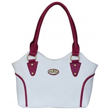 Deals, Discounts & Offers on  -  Fristo Women's Handbag (FRB-034, Cream and Pink)
