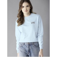 Deals, Discounts & Offers on Women - HERE&NOWFull Sleeve Solid Women Sweatshirt