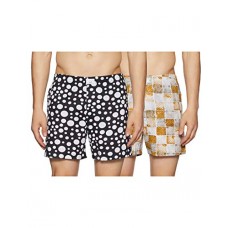 Deals, Discounts & Offers on  - Diverse Men's Opaque Printed Boxers (Pack of 2)