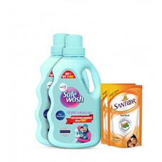 Deals, Discounts & Offers on Personal Care Appliances -  Safewash Woolen Liquid Detergent 2 Handwash Refill Free (1kg 1+1)