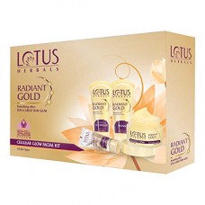 Deals, Discounts & Offers on Personal Care Appliances - Lotus Herbal Radiant Gold Cellular Glow Facial Kit, 170g