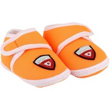 Deals, Discounts & Offers on Baby Care - Neska Moda Sports 0 To 12 Month Baby Booties(Toe to Heel Length - 12 cm, White, Orange)