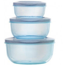 Deals, Discounts & Offers on Kitchen Containers - Mastercook Malta - 1000 ml, 290 ml, 580 ml Plastic Grocery Container(Pack of 3, Blue)