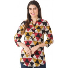 Deals, Discounts & Offers on Women - [Size S] Attire4everWomen Self Design A-line Cotton Blend Kurti(Multicolor)