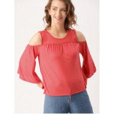 Deals, Discounts & Offers on Laptops - [Size M] DressberryCasual Full Sleeve Solid Women Orange Top