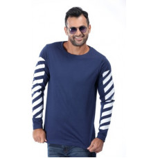 Deals, Discounts & Offers on Men - [Size S] RodidSolid, Printed Men Boat Neck Dark Blue T-Shirt