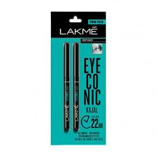 Deals, Discounts & Offers on Personal Care Appliances - Lakme Eyeconic Kajal Twin Pack, Black, 0.35g with 0.35g