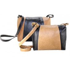 Deals, Discounts & Offers on  - Fargo Motley PU Leather Women's Girl's Sling Bag Combo Of 2 (Black,Beige_FGO-091)