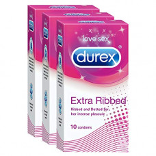 Deals, Discounts & Offers on Sexual Welness - Durex Condoms - 10 Count (Pack of 3, Extra Ribbed)