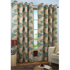 Deals, Discounts & Offers on  - Home Furnishings Faux Silk Candy Door Curtains (7ft, Aqua)